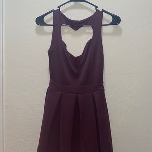 Purple Heart cut dress